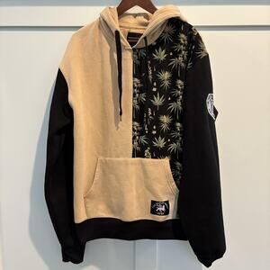 Defend Brooklyn X Marley Family Hoodie Men‎ Large Leaf Print Colorblock